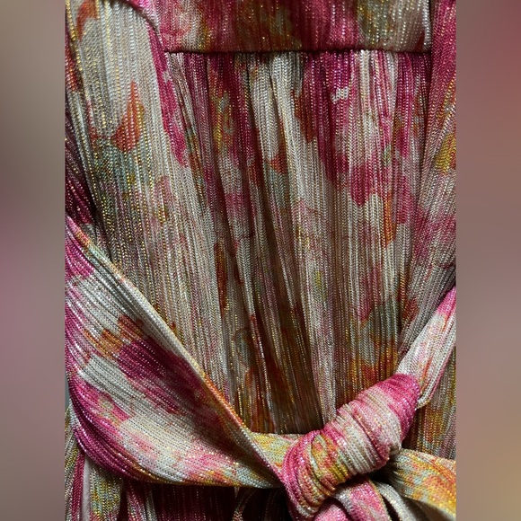 Dress the Population Chrissy Maxi Gown - Pink Floral Metallic - XXL (NWT) - Picture 8 of 10